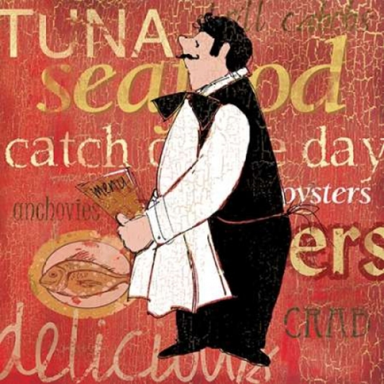 Fresh Seafood Poster Print by Carol Robinson - Item # VARPDX14521